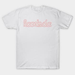 lambda Cursive Greek Letter T-Shirt